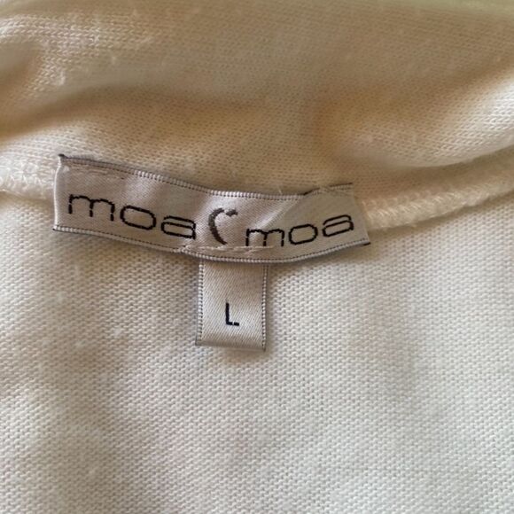 Moa Moa SZ L short sleeve draped coverup - Picture 3 of 4